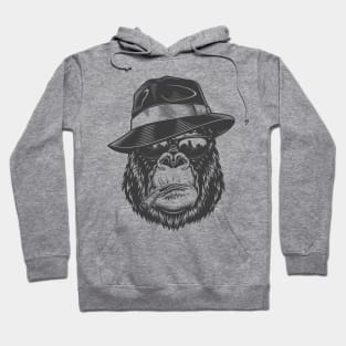 Smoking Gorilla with Hat Hoodie